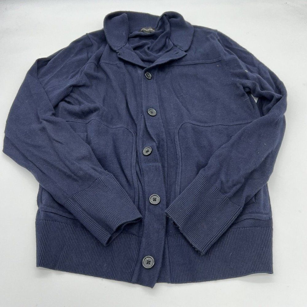 Banana Republic Men’s Shawl Collar Cotton Cardigan Sweater Size Small Blue